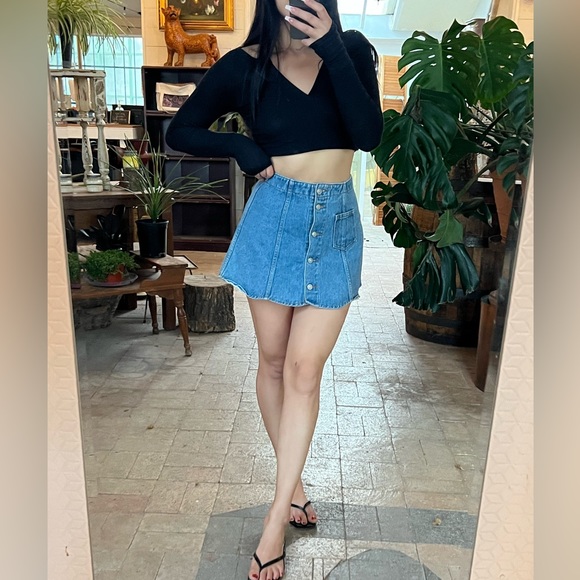 VINTAGE BAXIS DENIM SKIRT - Picture 3 of 9